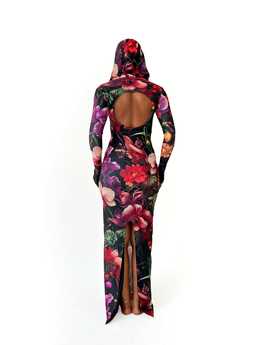 Thess L S Knit Dress Red Dahlia
